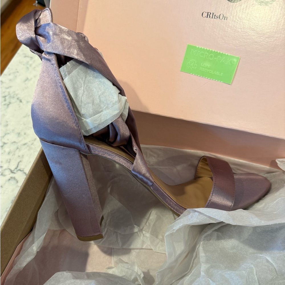 NIB 🏷️ Elegant Lavender Charlotte Russe Heeled Sandals